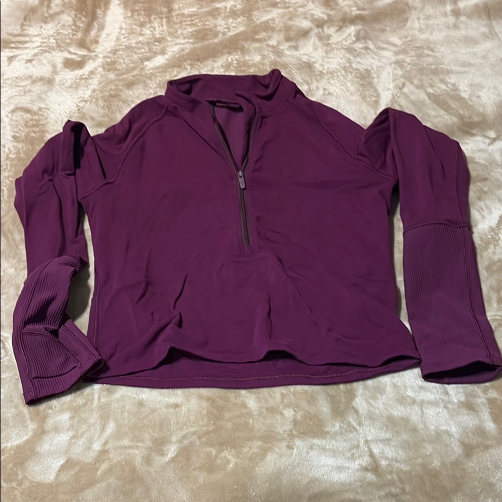Lululemon Women's Purple Half-Zip Top